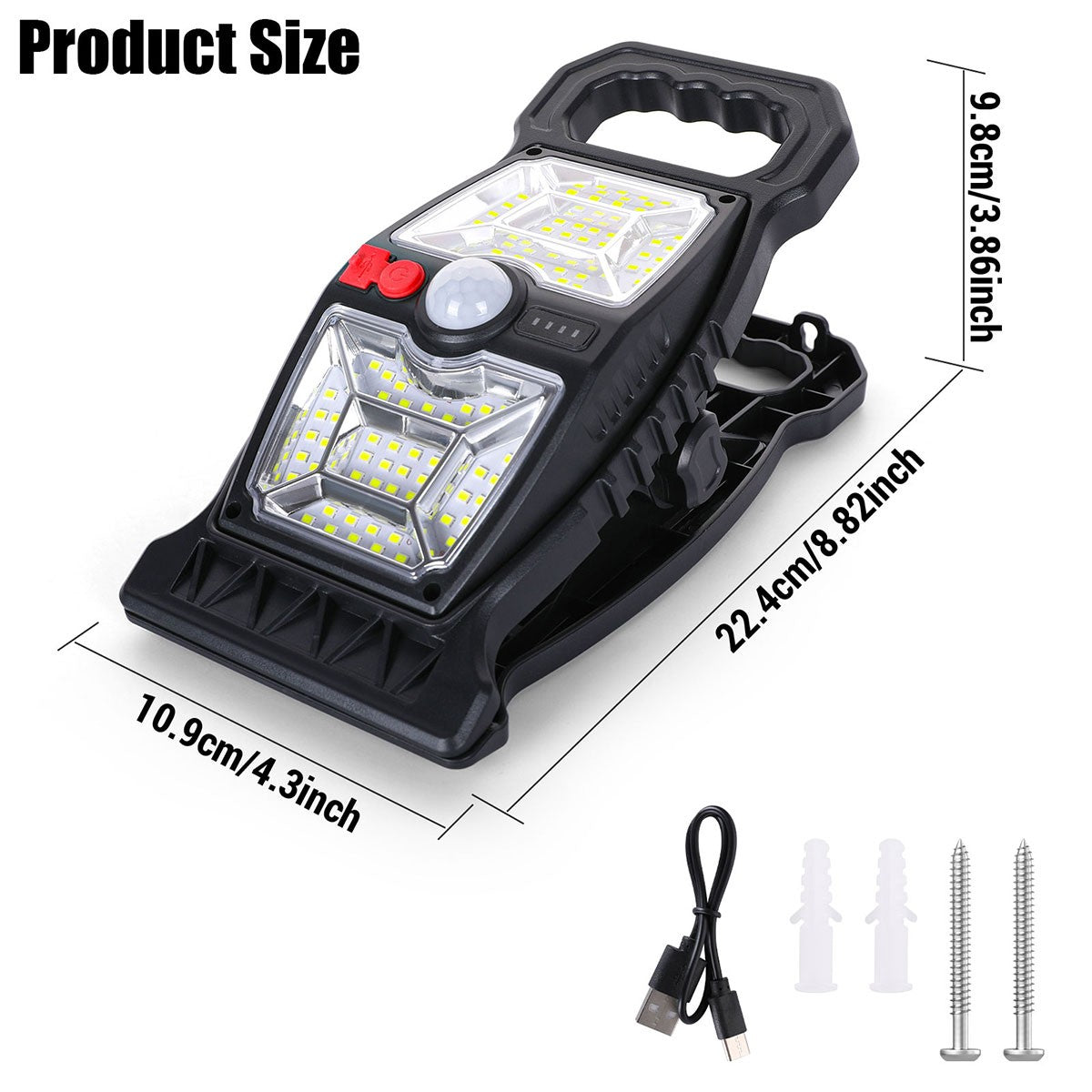 SolarClampLamp - Outdoor Clip-On Solarbewegungsmelder Lichter Wasserdicht