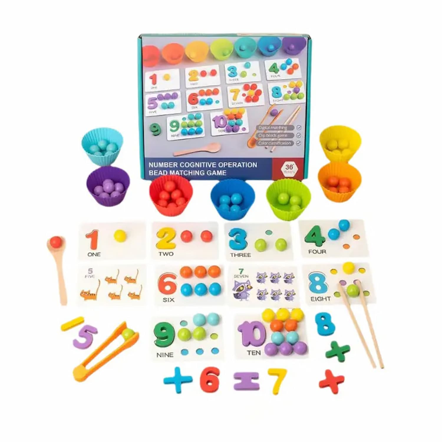 PlayMath - Montessori Mathe-Set — Spielerisch Mathe-Selbstvertrauen stärken
