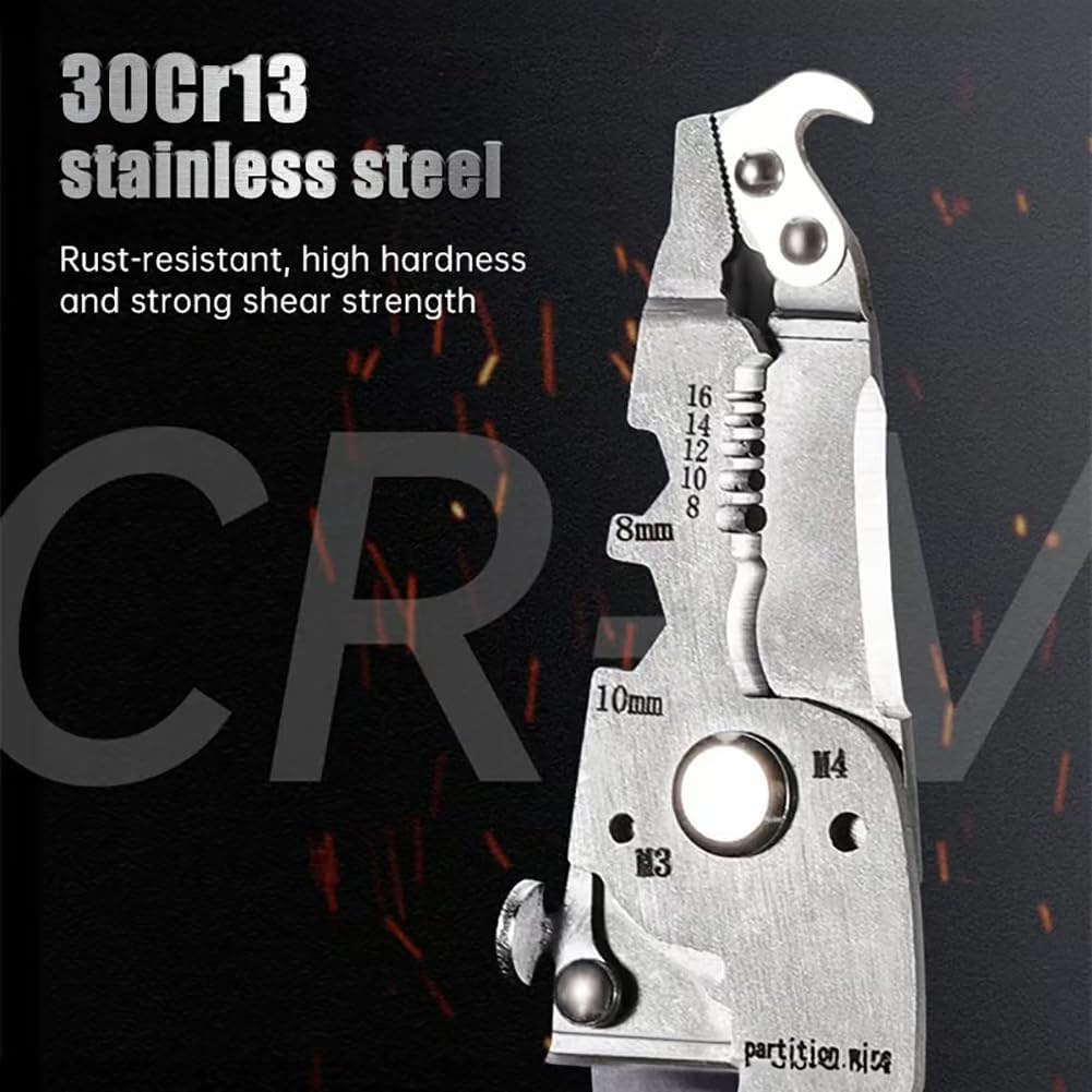 ElectroPlier - Faltbarer 8-in-1 Drahtabisolierer für Elektroarbeiten