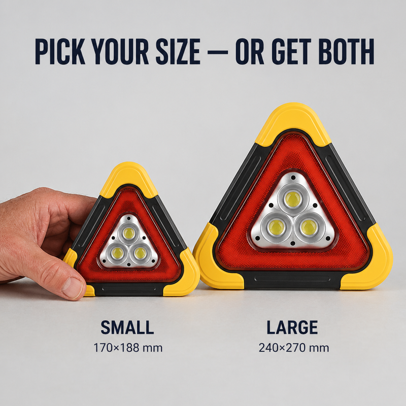 Warning Triangle - Erleuchte die Dunkelheit, mache den Weg sichtbar und halte dein Handy am Leben