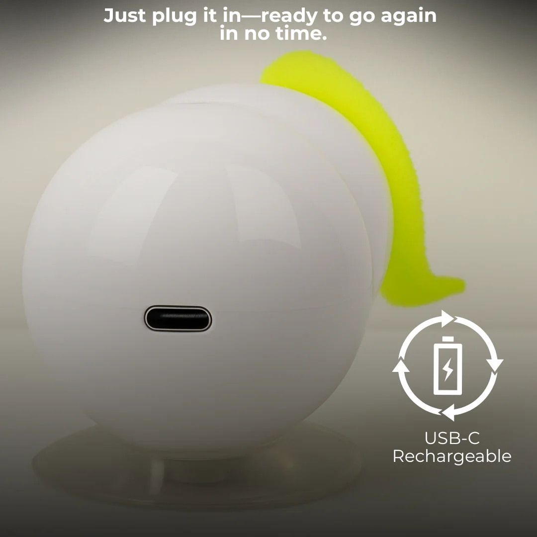 WormWhirl - Interaktives Katzenspielzeug mit Schneckenbewegung