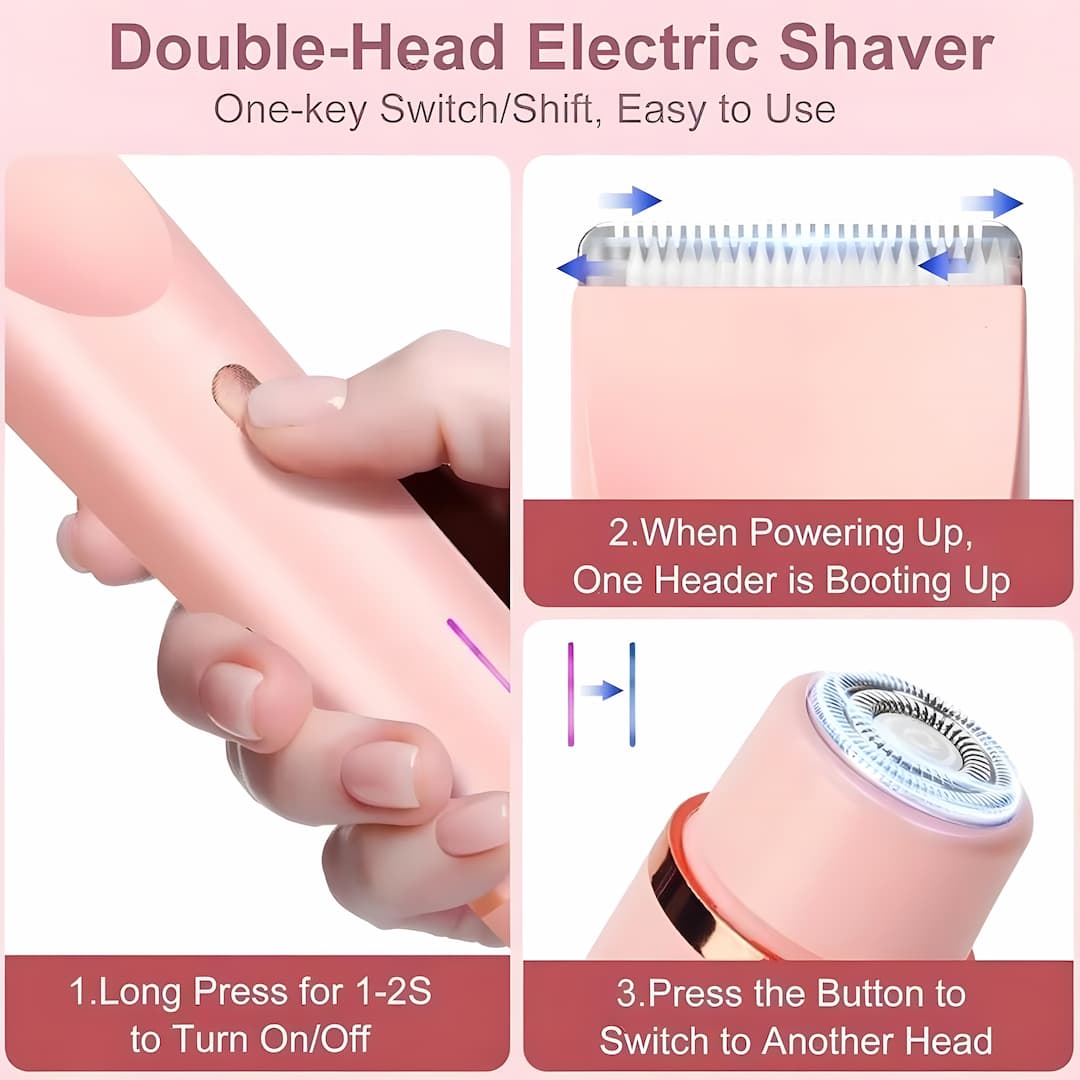 SilkTrim - 2 in 1 schmerzloser Bikini- und Gesichtshaarschneider