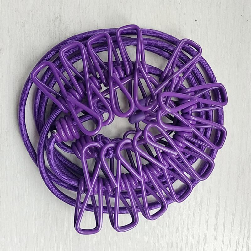 ClipLine - Tragbare Wäscheleine mit Clips – Ideal für Reisen, Camping & Balkon