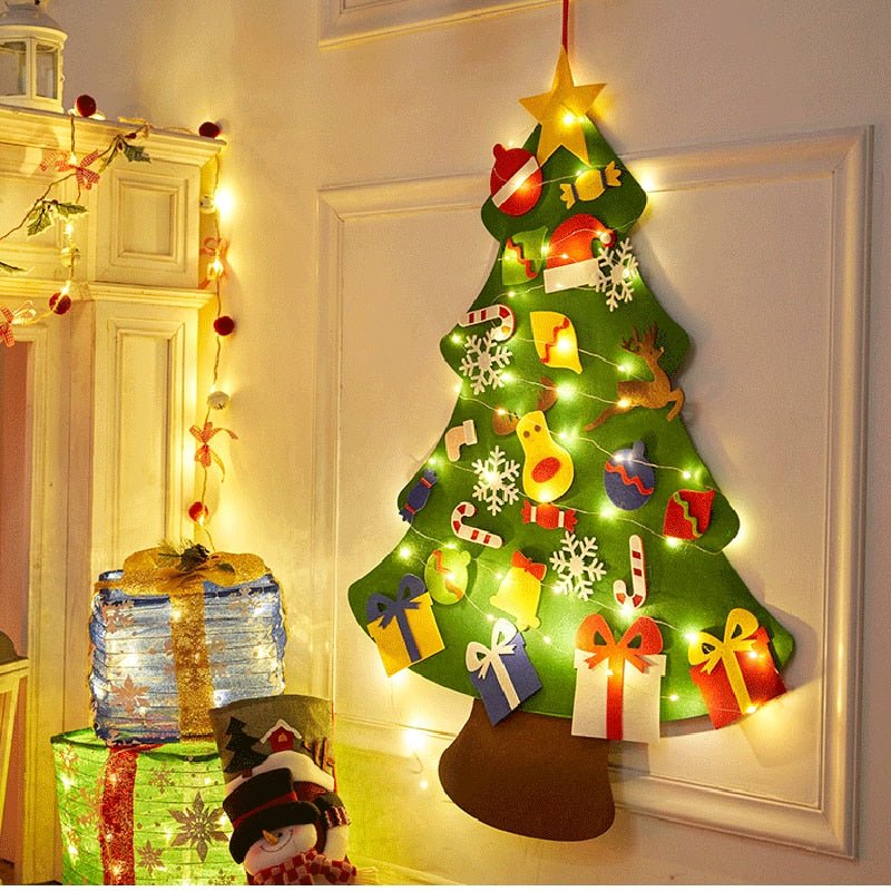 FeltTree - Montessori Weihnachtsbaum aus Filz für Kinder — Lernen, gestalten & Spaß haben