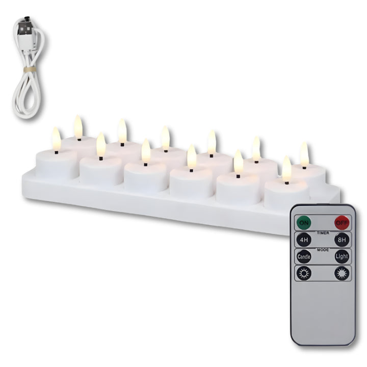 TeaLED - Wiederaufladbare LED-Teelichter