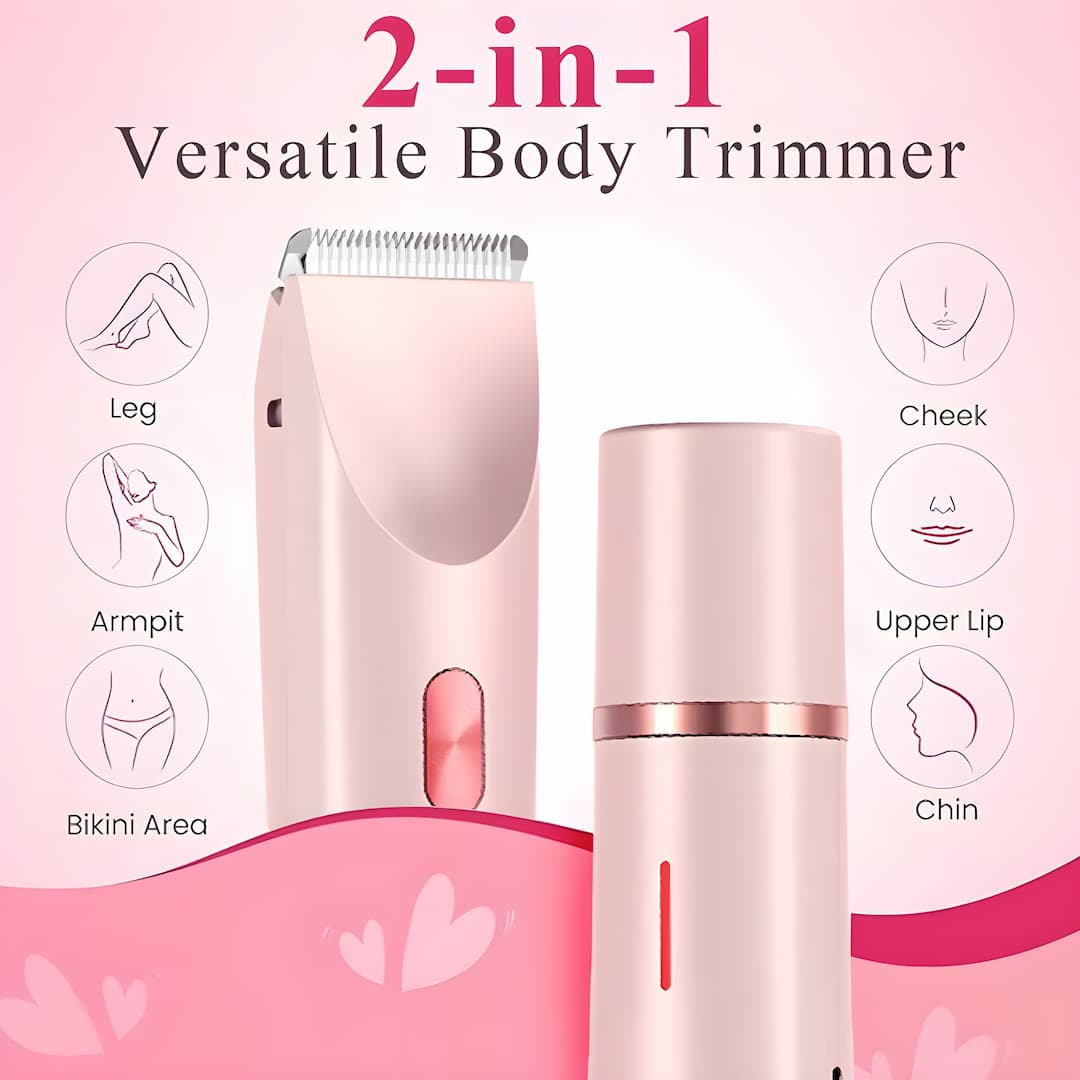 SilkTrim - 2 in 1 schmerzloser Bikini- und Gesichtshaarschneider