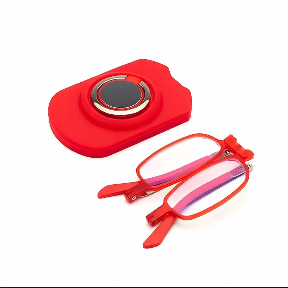 FoldGlasses - Randlose Gleitsicht-Lesebrille mit Blaulichtfilter und Titanfassung