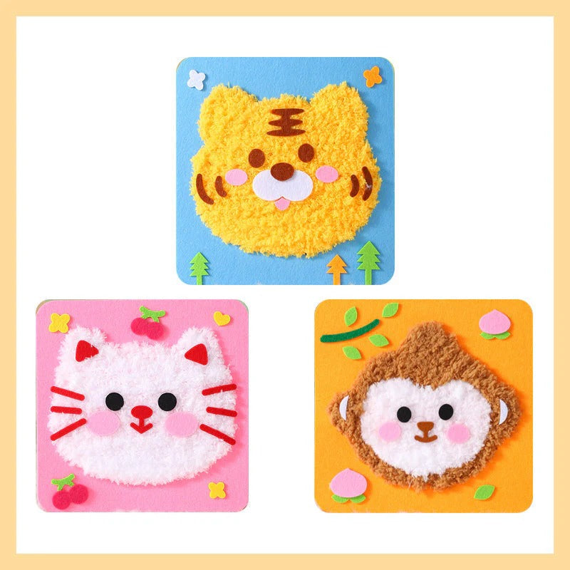 Fuzzy Drawings - Set zum Basteln einer Stickpuppe