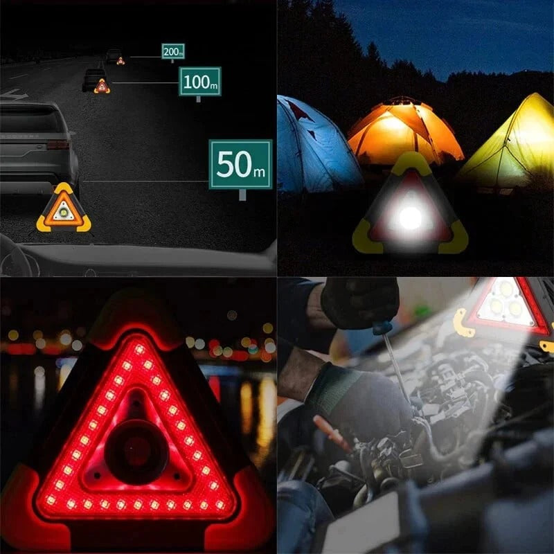 Warning Triangle - Erleuchte die Dunkelheit, mache den Weg sichtbar und halte dein Handy am Leben