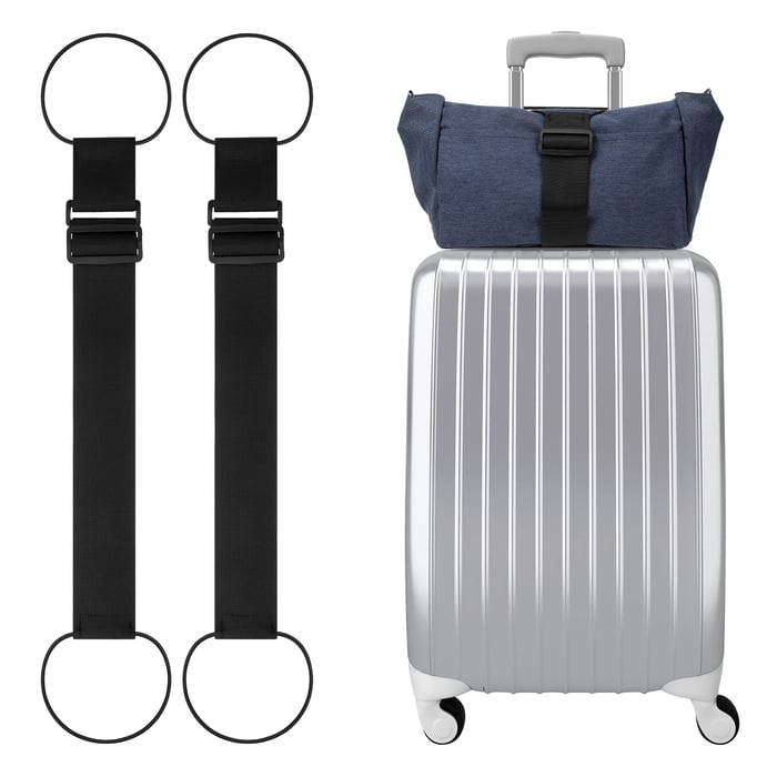 BagBelt - Elastischer Befestigungsgurt zum Befestigen von Taschen an Ihrem Gepäck - Frest
