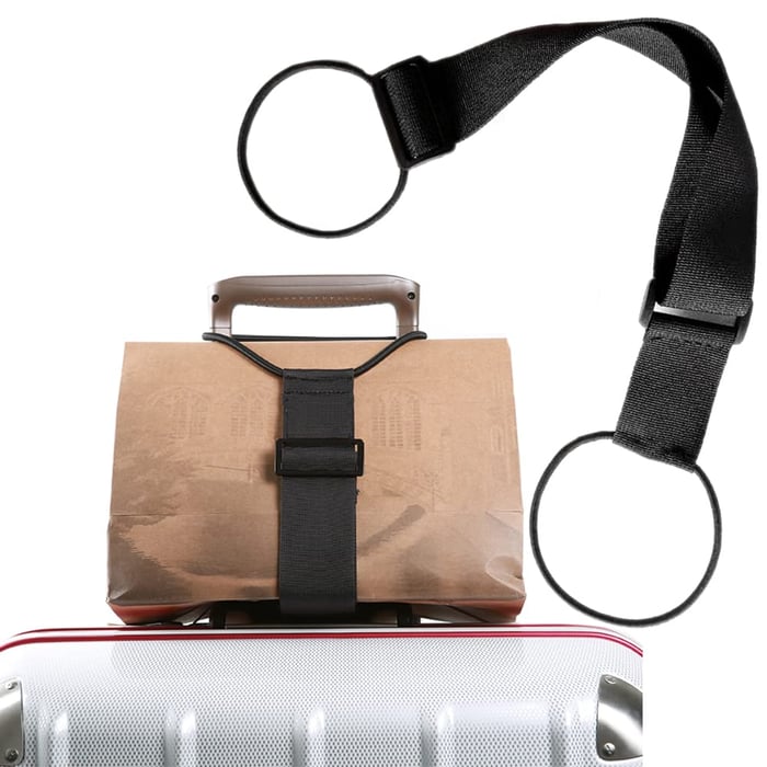 BagBelt - Elastischer Befestigungsgurt zum Befestigen von Taschen an Ihrem Gepäck - Frest