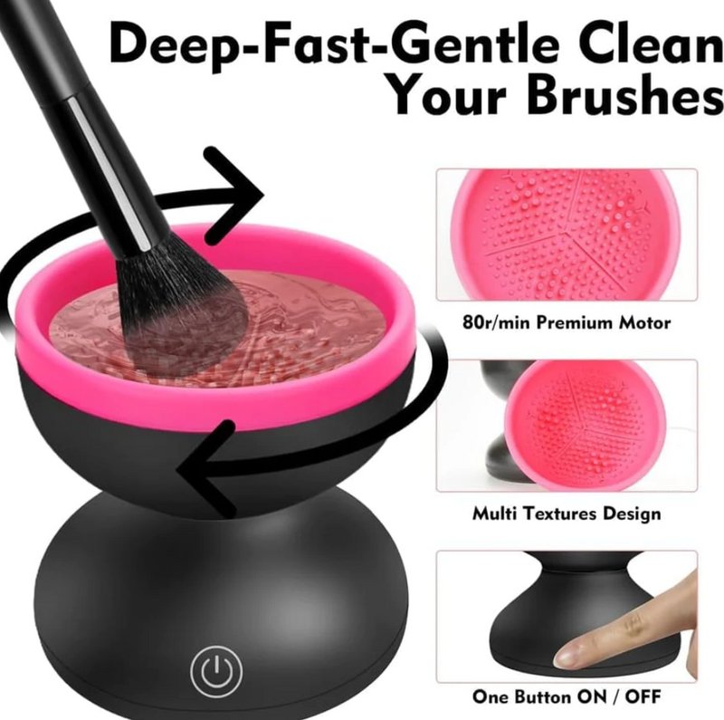 BrushCleaner - Reinigen Sie Ihre schmutzigen Make-up-Pinsel gründlich! - Frest