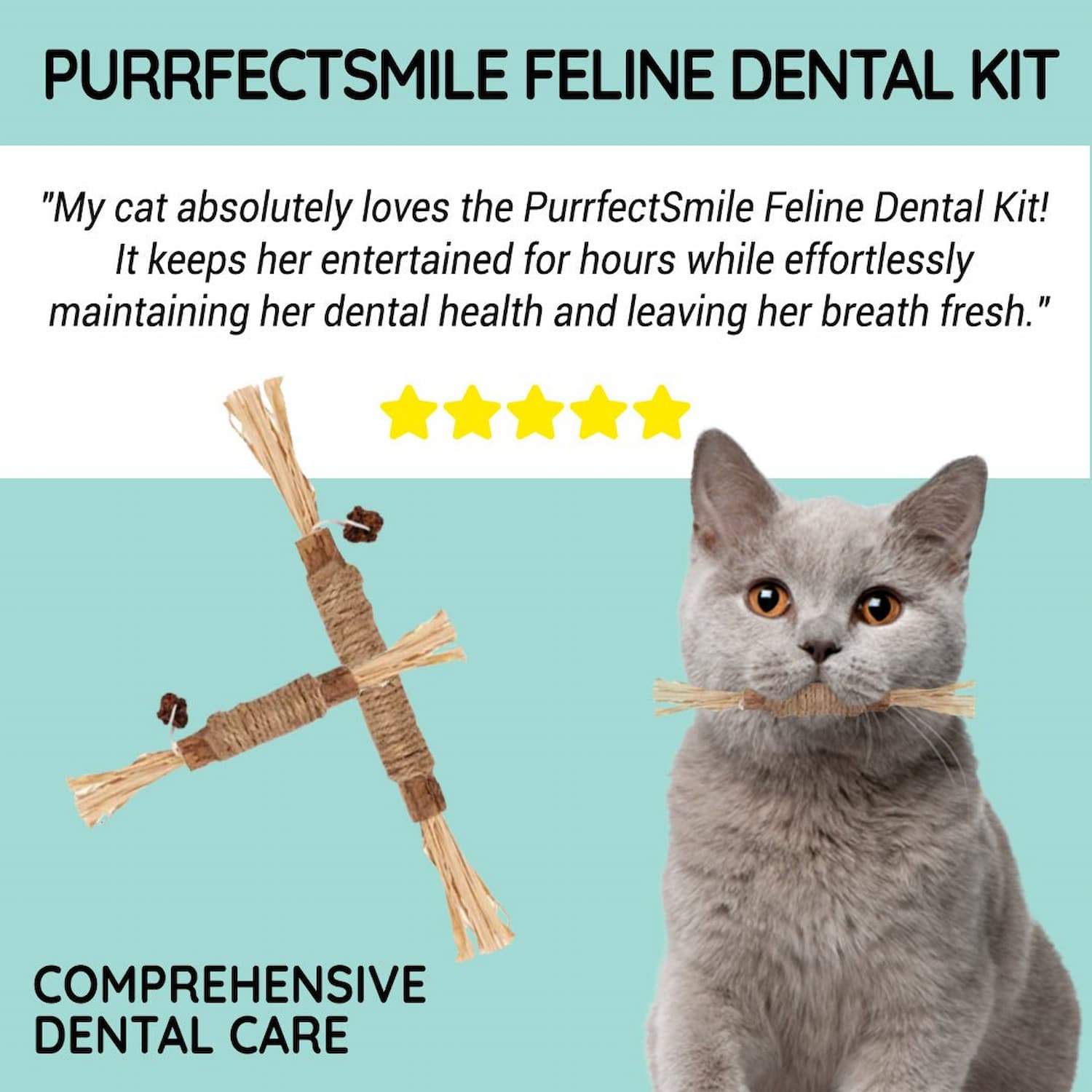 CatChew - Zahnpflege - Spielzeug Für Katzen - Frest