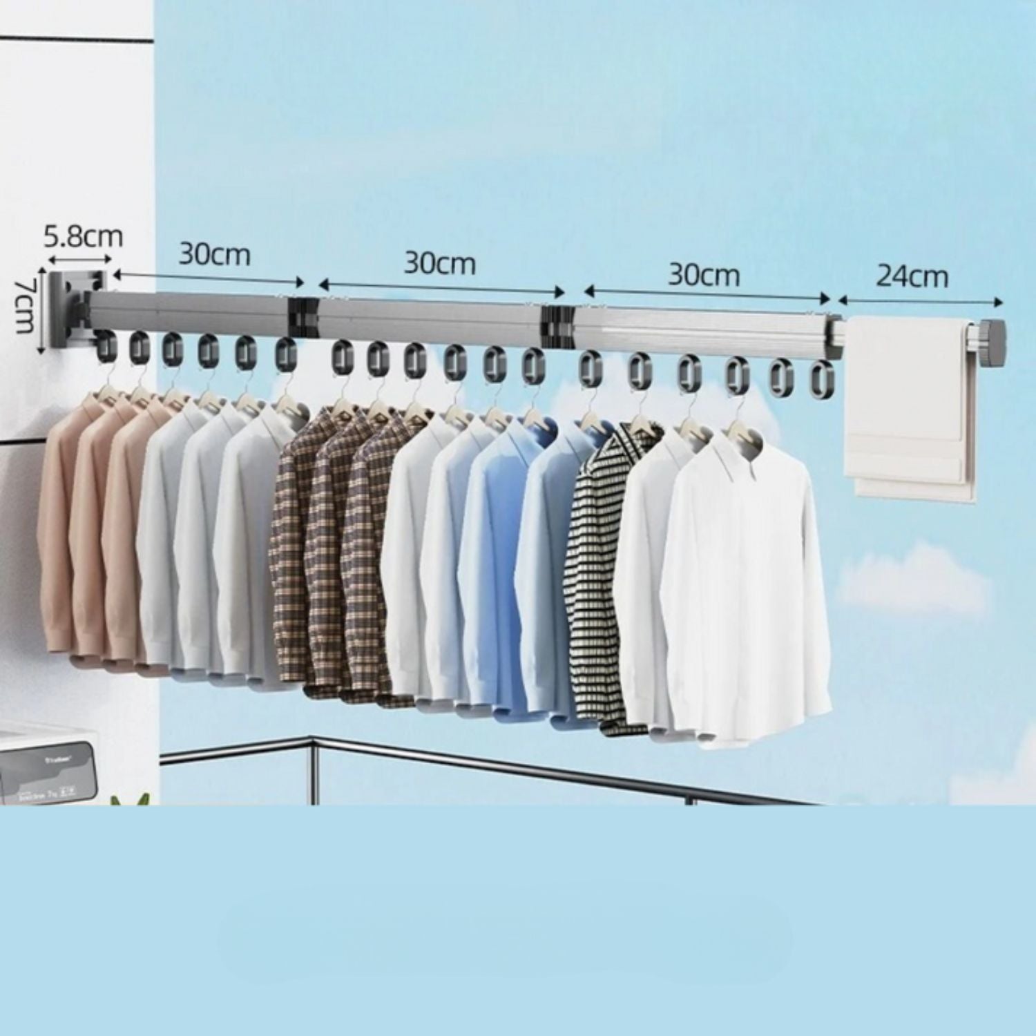 ClothingBar - Wandwäscheständer - Frest