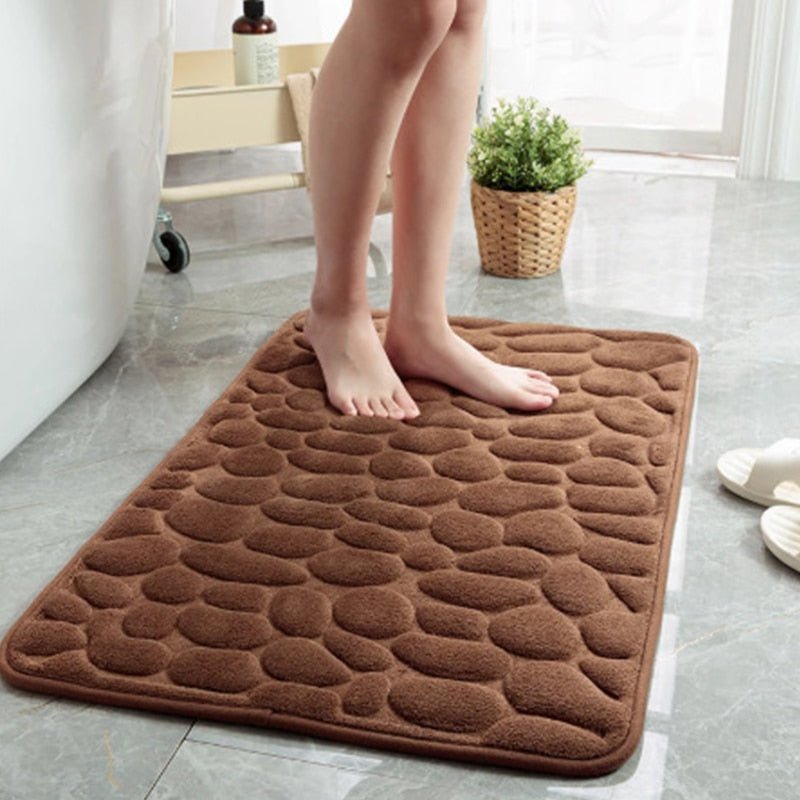 CobbleMatt™ - Badematte mit Kieselsteinrelief - Frest