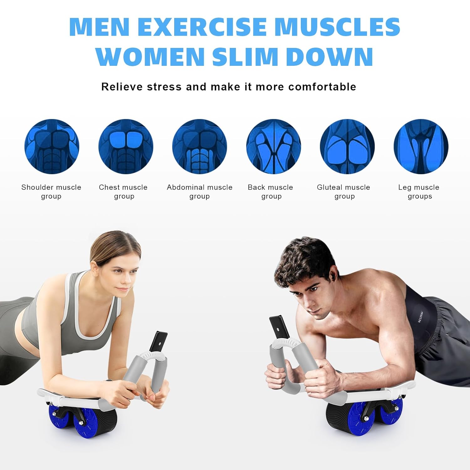 CoreRoller - Trainieren Sie Ihre Bauchmuskeln mit automatischem Rebound - Frest