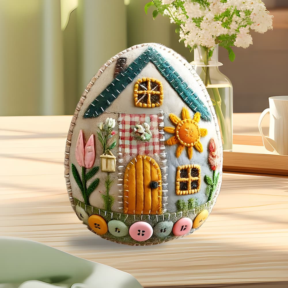 FeltEgg - Patchwork Filz Ei DIY satz - Frest