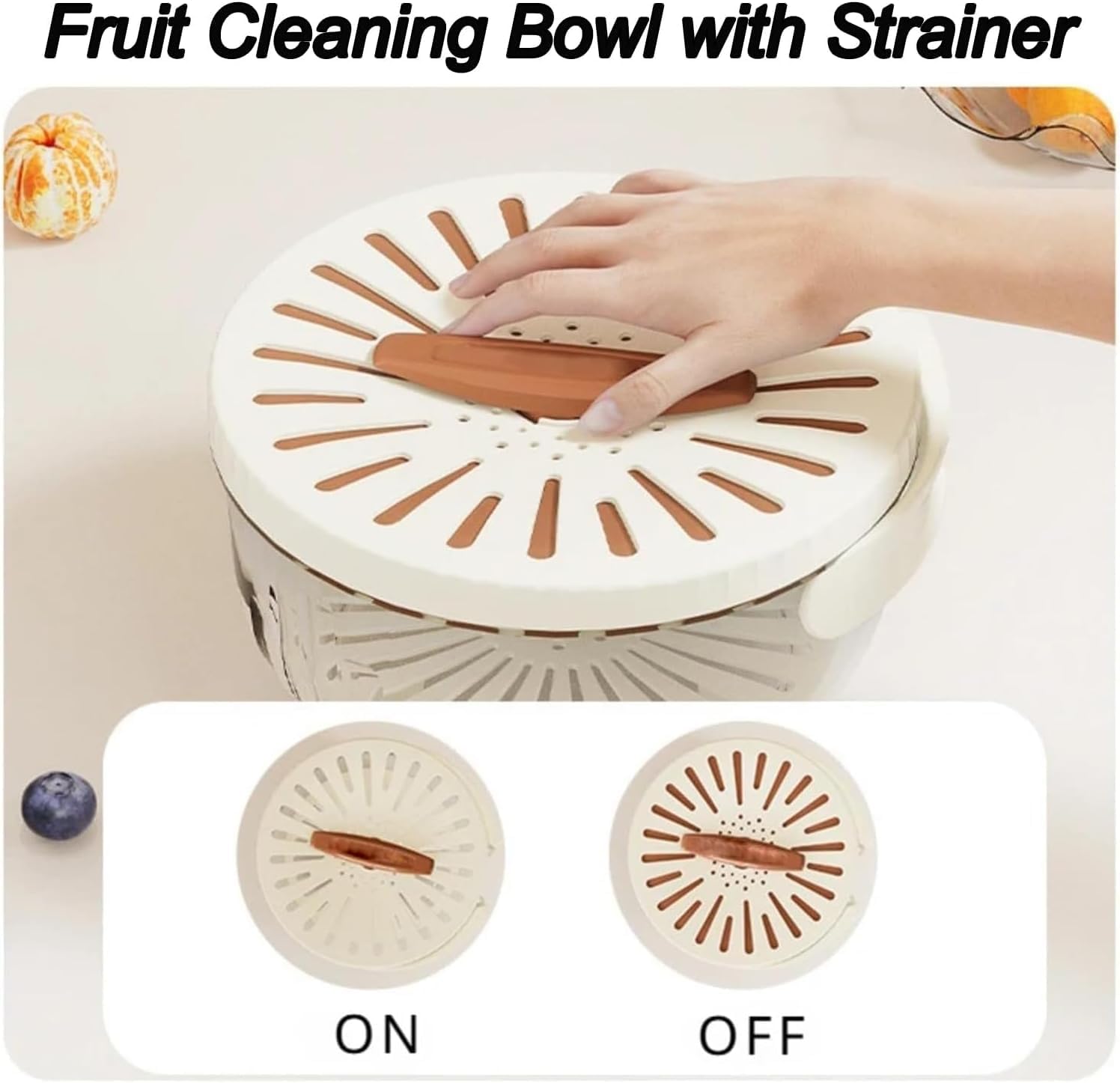 FruitWash - Korb zum Waschen und Aufbewahren: Vereinfachen Sie das Waschen und Aufbewahren von Obst! - Frest