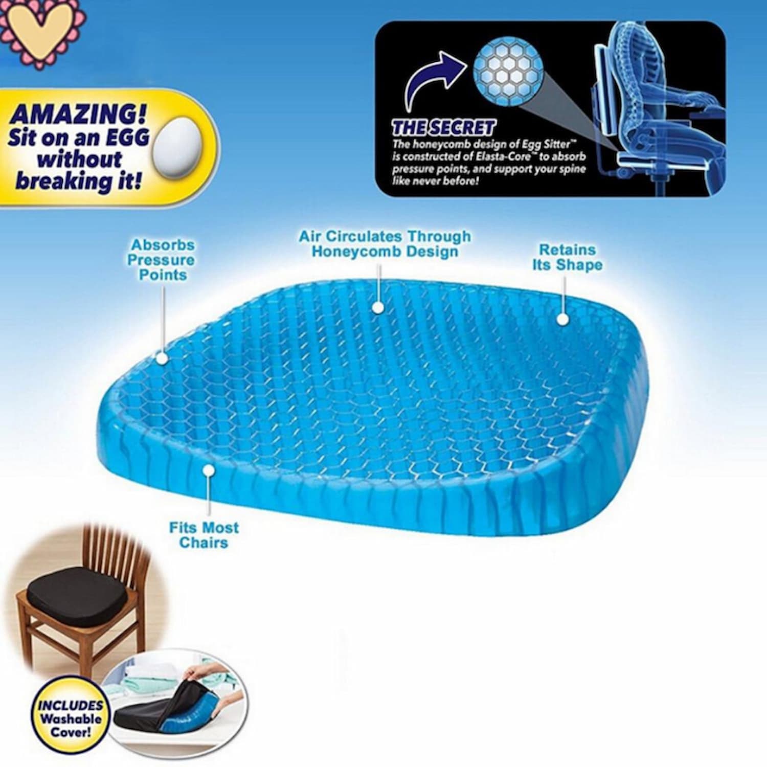 HexaPluche - Gel-Druckentlastungskissen - Frest