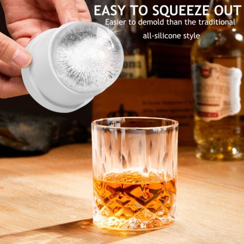 IceGlobe - Schaffen Sie eine perfekte, langsam schmelzende Eiskugel, ideal für Cocktails und Whiskey! - Frest