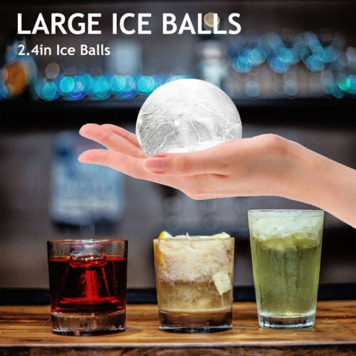 IceGlobe - Schaffen Sie eine perfekte, langsam schmelzende Eiskugel, ideal für Cocktails und Whiskey! - Frest
