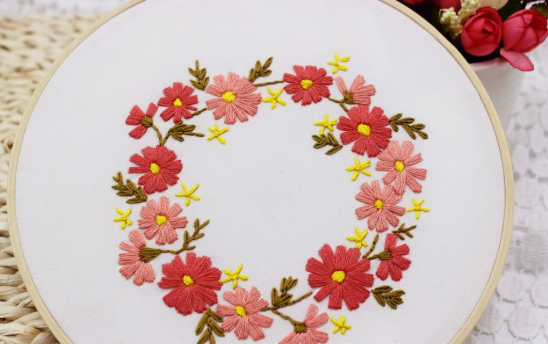 Emonia - Stickerei-Starterset mit Stickrahmen