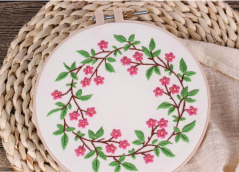 Emonia - Stickerei-Starterset mit Stickrahmen