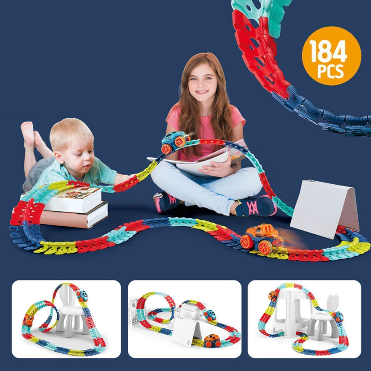 ImpossibleTrack™ - Magnetisches Auto-Spielzeug | Spielen - überall - im Haus! - Frest
