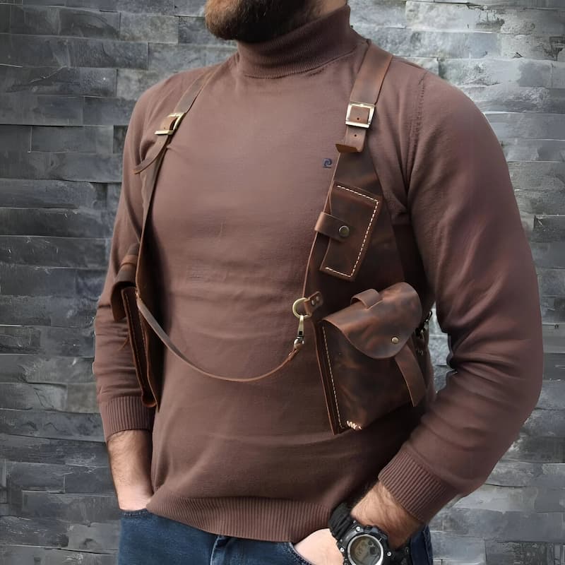 Konoka - Anti - Diebstahl - Gurt aus Leder - Frest