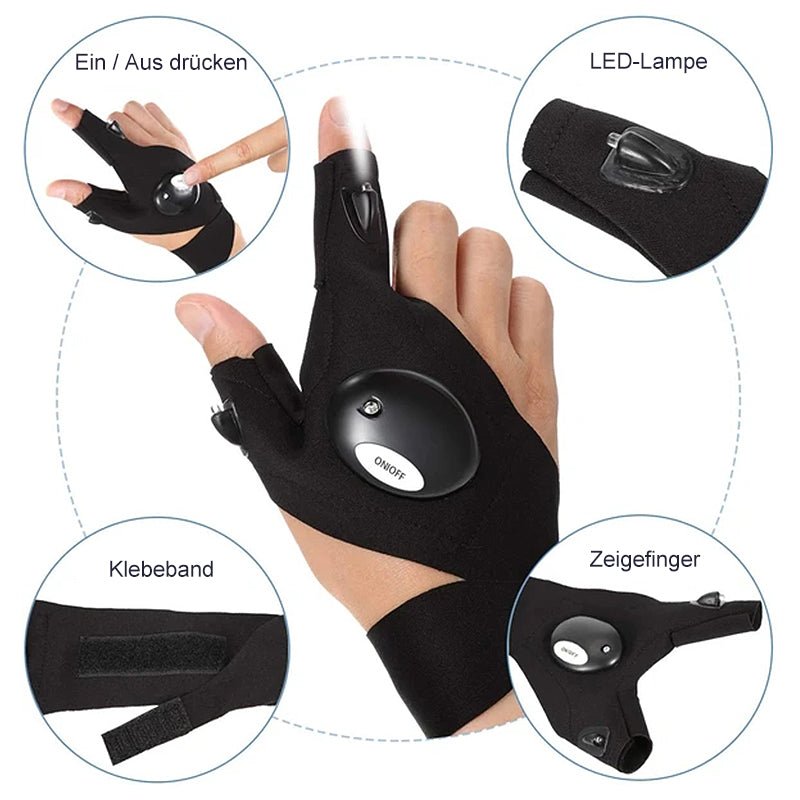 LampHand - LED - Taschenlampenhandschuhe - Frest
