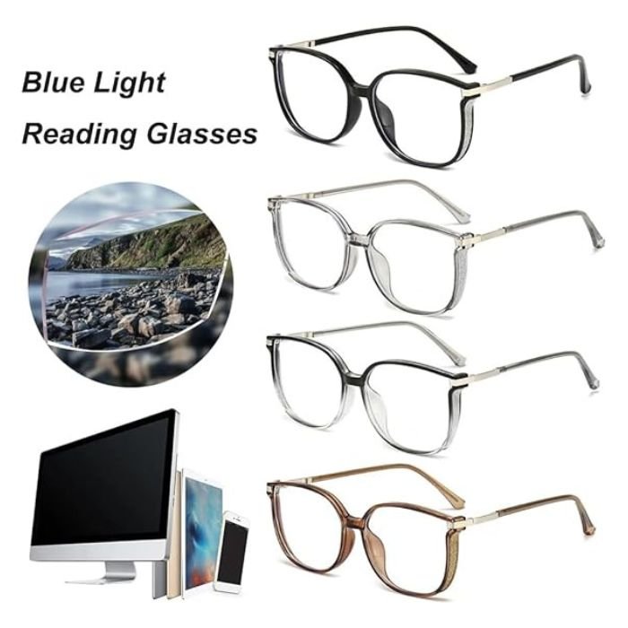 LuqaGlasses - Anti - Blaulicht - Lesebrille Für Frauen - Frest