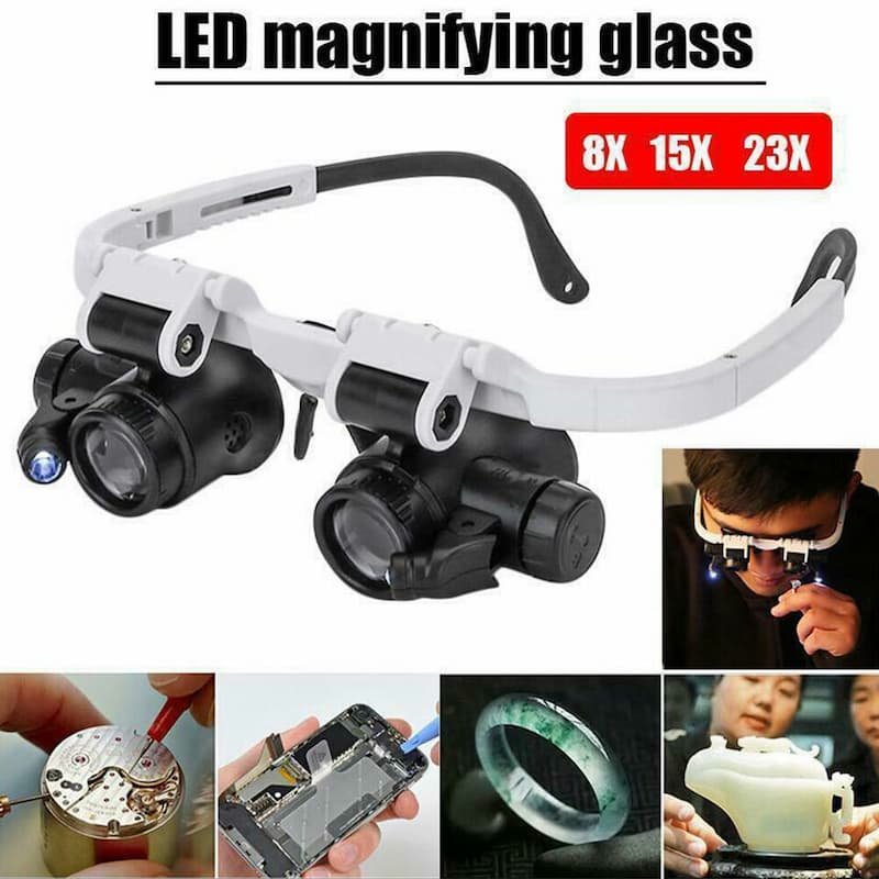 MagnifyGlasses - Lupenbrille mit LED-Leuchten - Frest