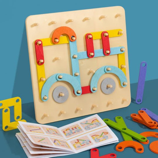 Margazar - Montessori-Steckbrett-Puzzle - Frest