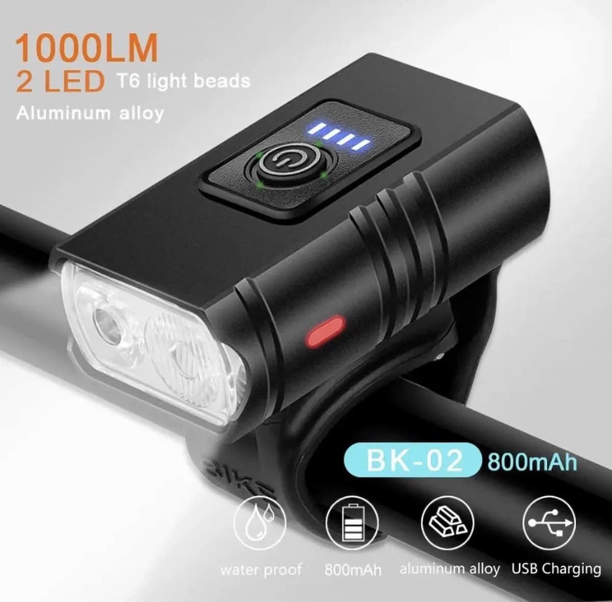MegaLight - 1000 Lumen LED - Fahrradlicht für maximale Sicherheit - Frest