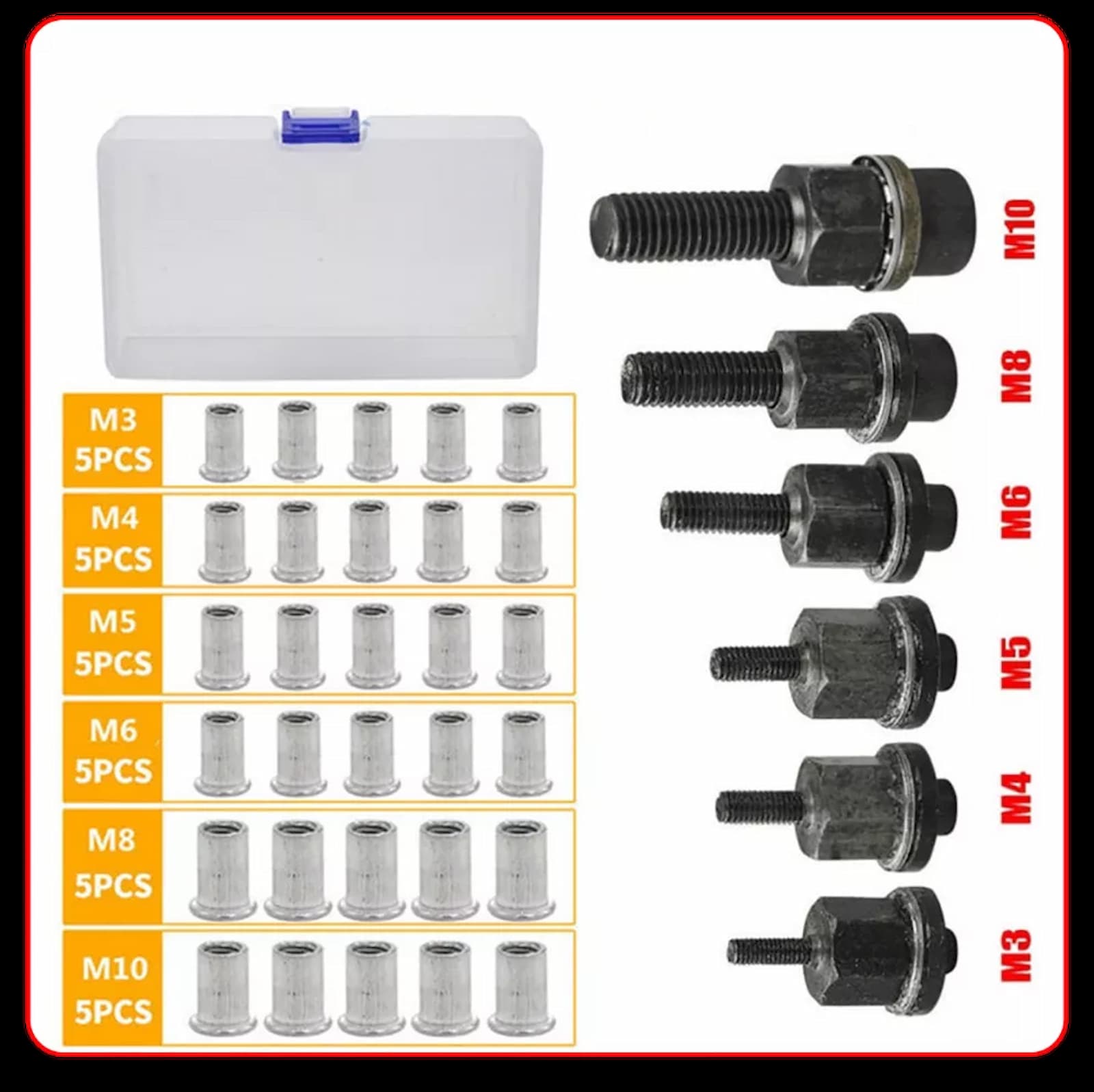 Nietmutters - 30er Set - Frest
