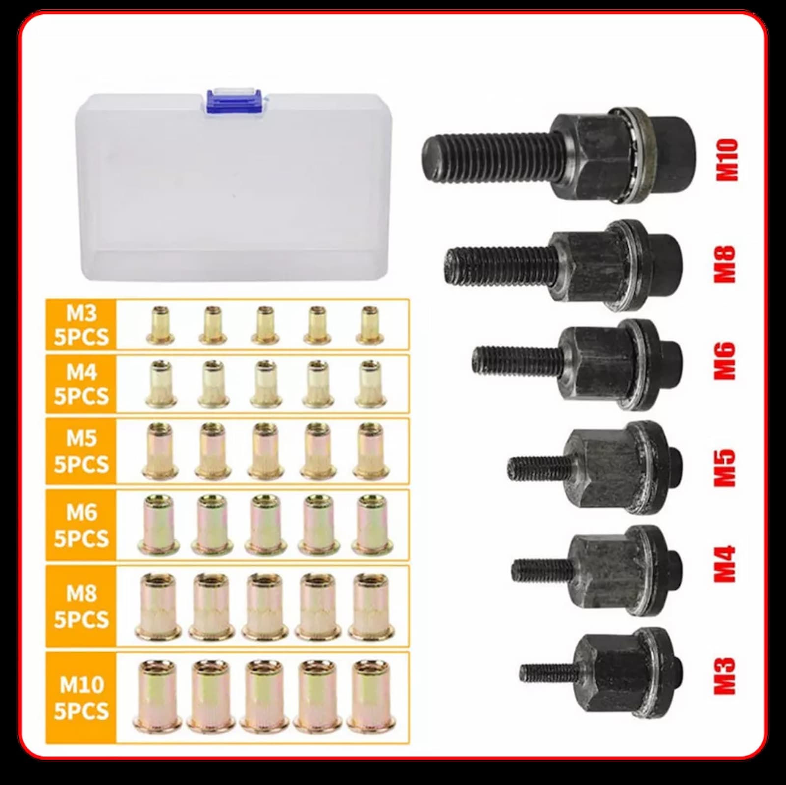 Nietmutters - 30er Set - Frest