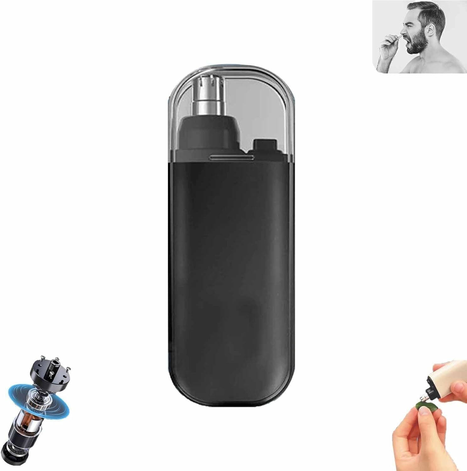 NoseTrimr - Schmerzfreier tragbarer Nasenhaartrimmer - Frest