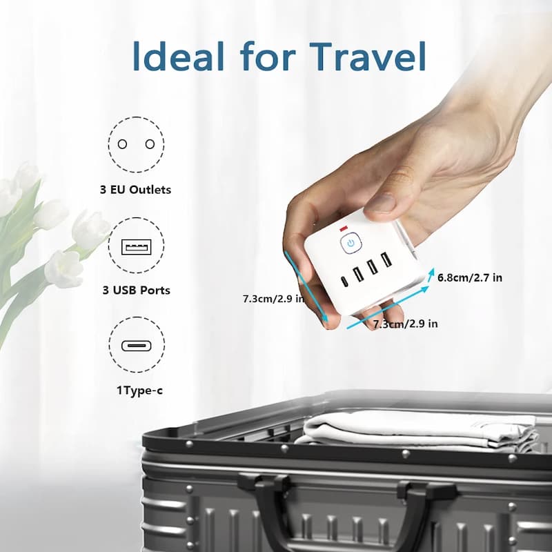 PowerCube - Vielseitige 7-in-1-Ausgangssteckdosenleiste - Frest