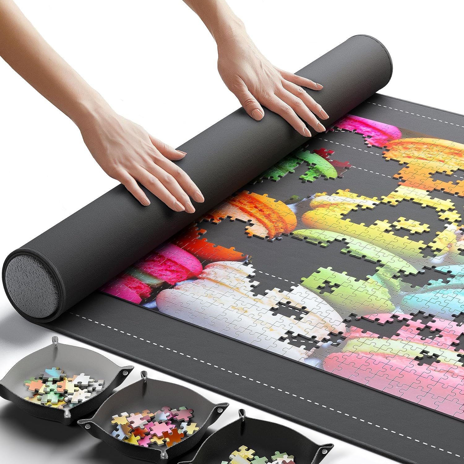 PuzzleMat - Rollen Sie Ihr Puzzle einfach auf, damit es aus dem Weg ist! - Frest