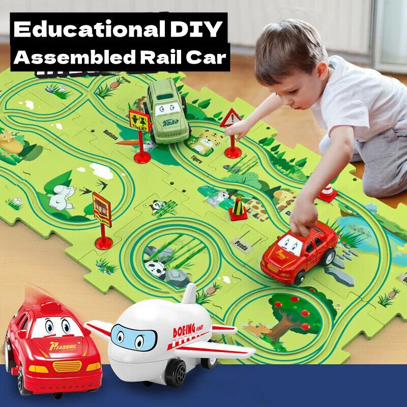 PuzzleRacer - Kinder-Autobahn-Set! - Frest