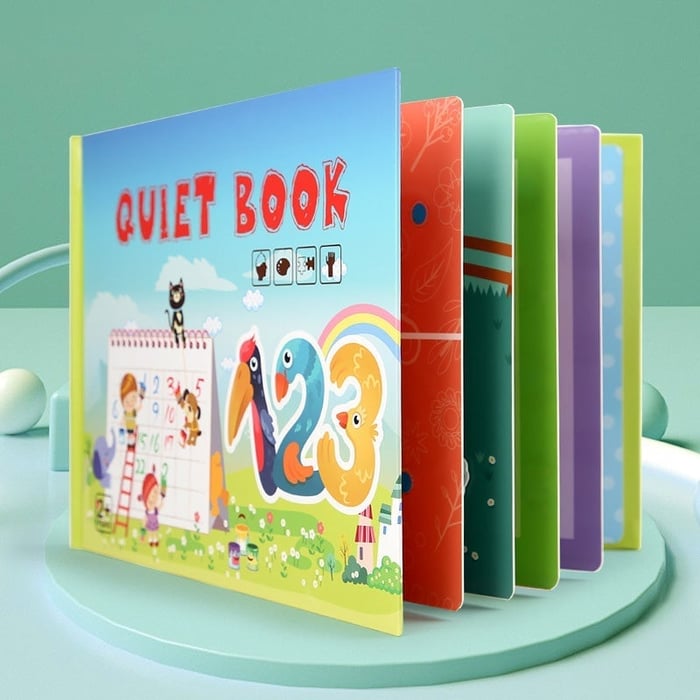 QuietBook™ - Lassen Sie Ihre Kinder lernen, indem sie die Formen zuordnen! - Frest