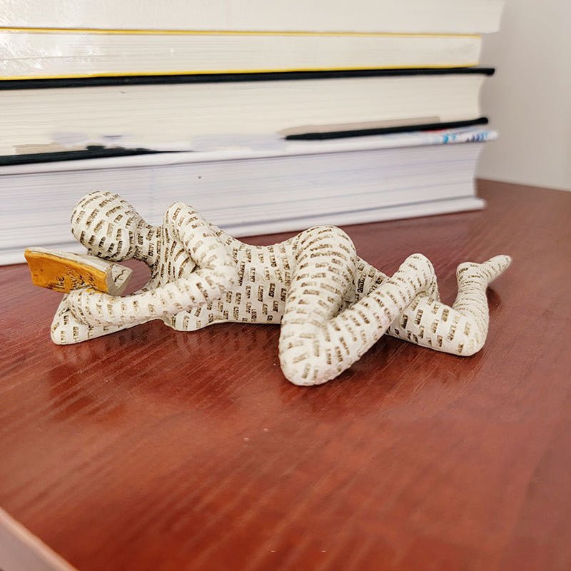 ReadingStatue - Nordische moderne lesende Frau Statue - Frest