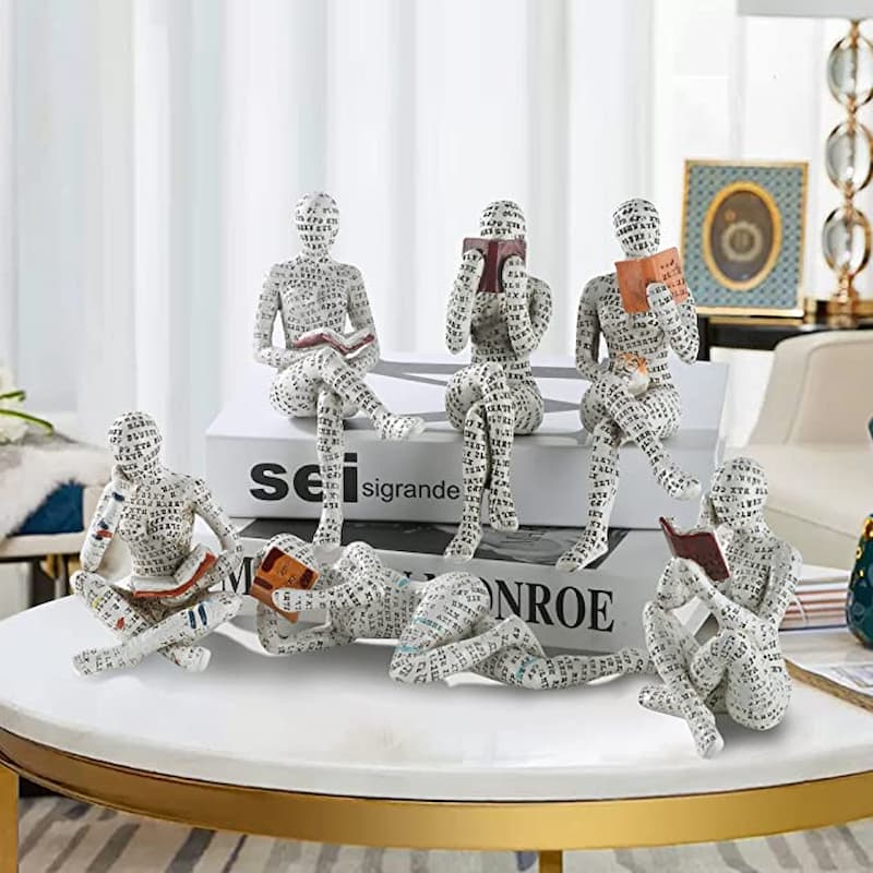 ReadingStatue - Nordische moderne lesende Frau Statue - Frest