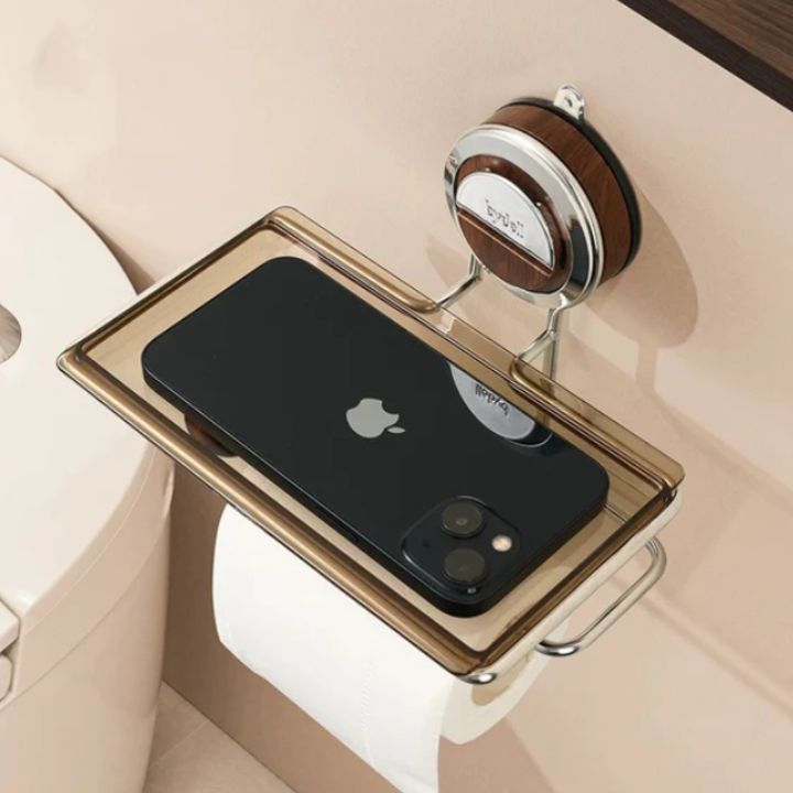 RollyShelve - Bohrfreier Toilettenpapierhalter - Frest