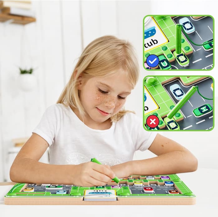 Samani - Montessori Fahrzeuge Labyrinth Brett - Frest