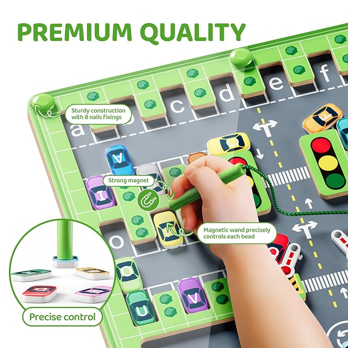 Samani - Montessori Fahrzeuge Labyrinth Brett - Frest