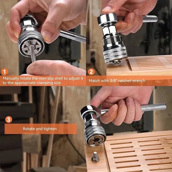 SenaSocket - Steckschlüsselsatz in einem für die Größen 10mm - 19mm - Frest