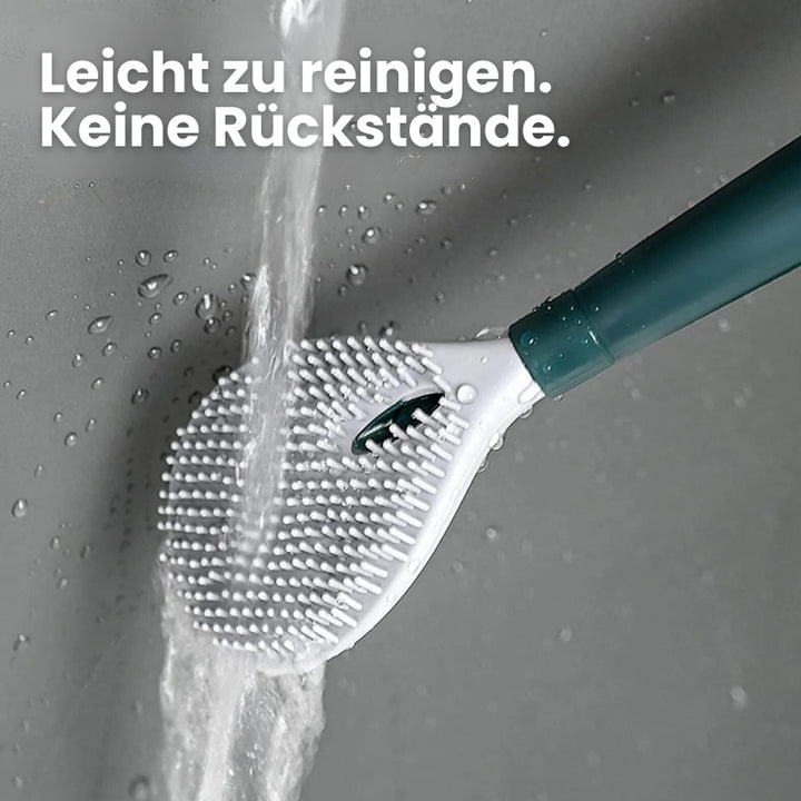 SiloStick - Wandmontierte Toilettenbürstengarnitur mit Flüssigkeitsspender - Frest
