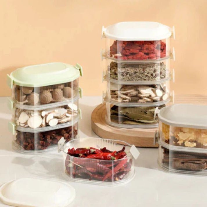 SpiceStack - Stapelbare Multi - Layer Gewürzbox - Frest