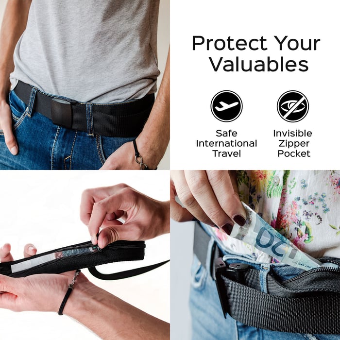 StealthBelt - Verstecken Sie Habseligkeiten wie Geld, ohne dass jemand Verdacht schöpft! - Frest